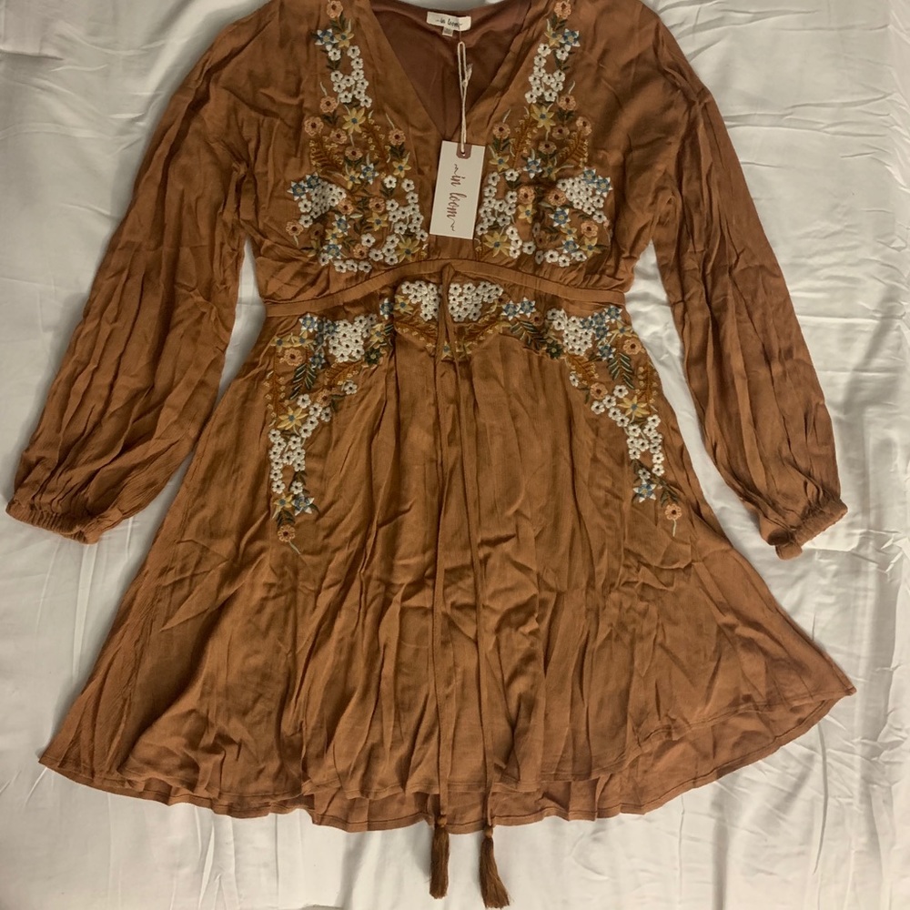 SOLD Bohemian floral dress - Picture 2 of 8